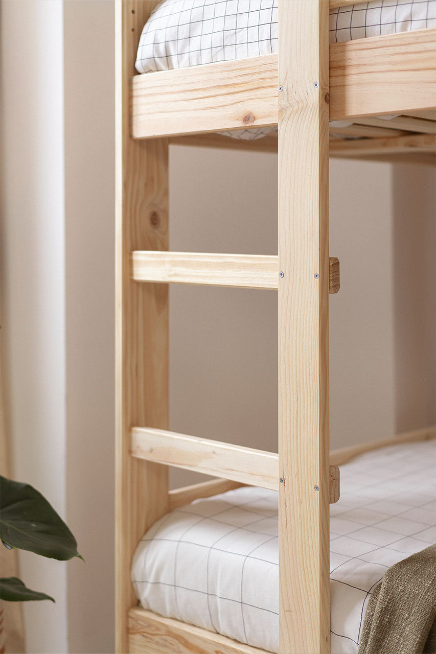Imagen de ambiente 3 para:Litera de 105 cm de madera maciza para ni&ntilde;os y adultos